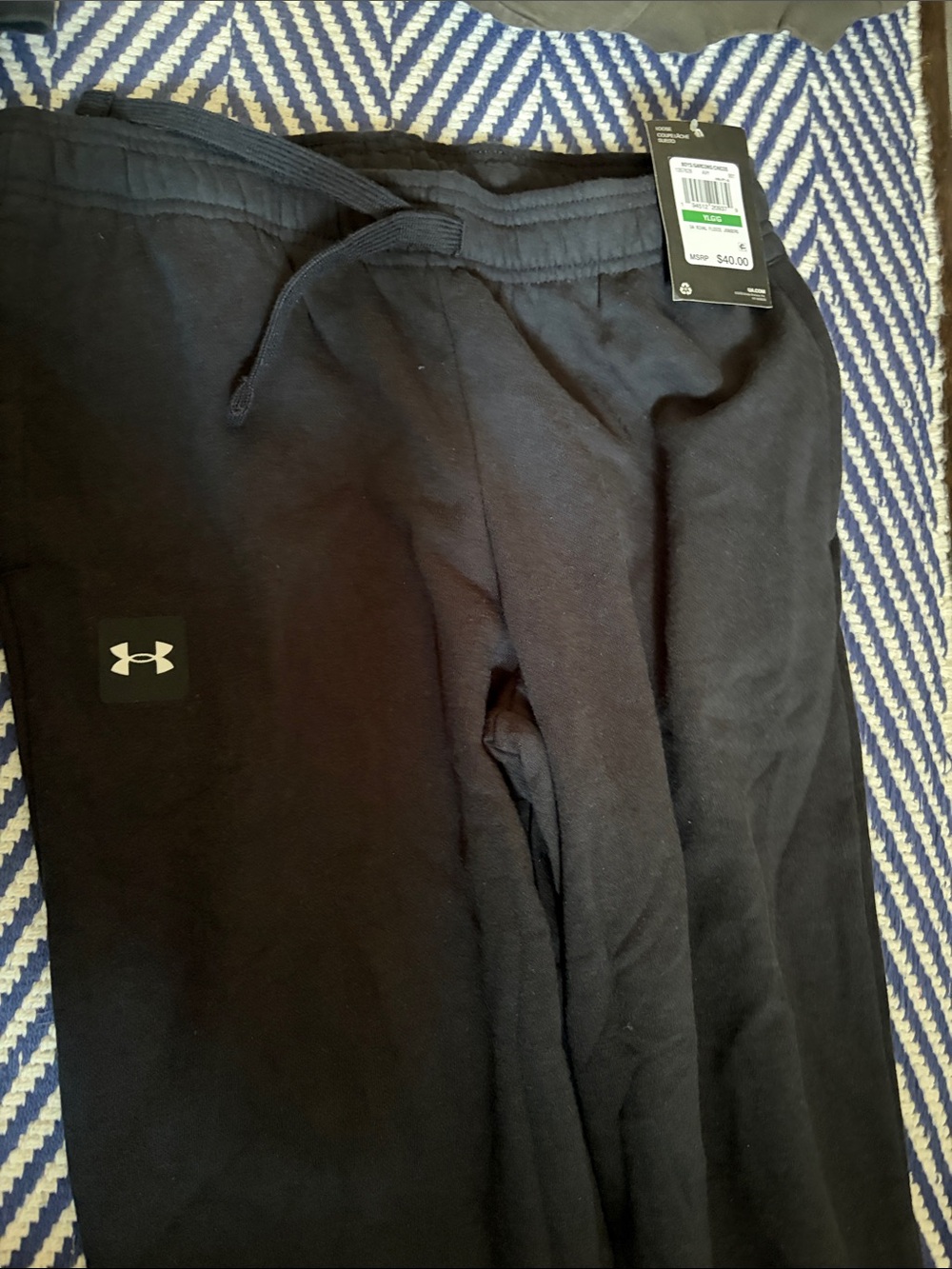 Under Armour Black Drawstring Logo Sweatpants